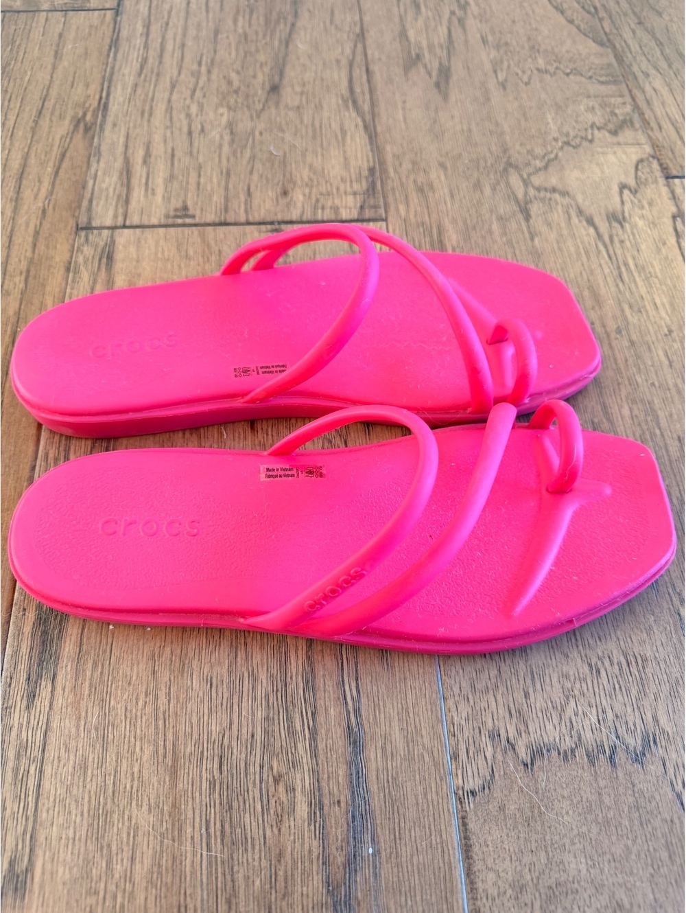 Crocs Women's Pink Slip-On Sandals Size 8